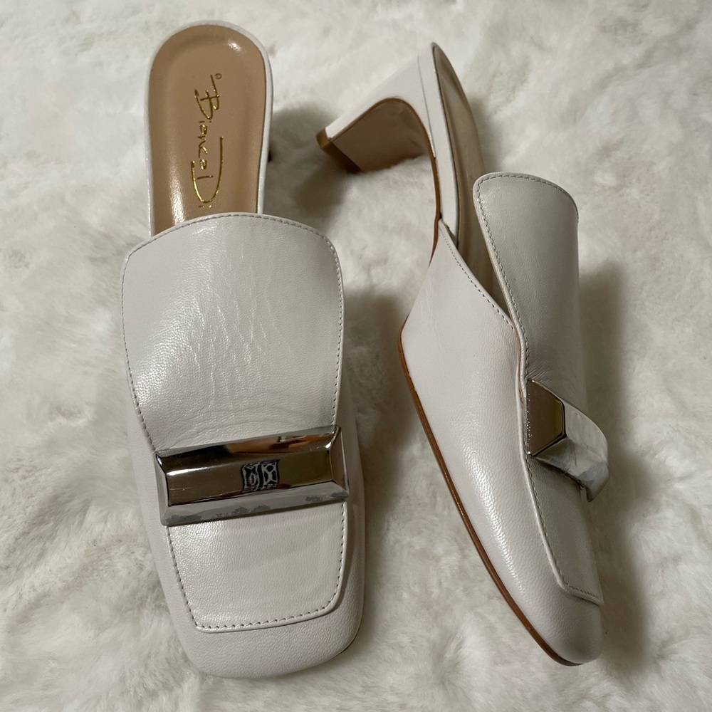 Bianca Di Made In Italy Women's White Leather Mules